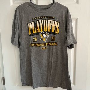 nhl 2021 stanley cup playoffs pittsburgh penguins tshirt size L